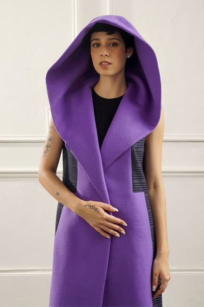The Alpaca Hooded Long Vest - Alpaca International