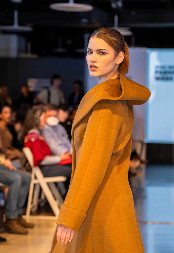 Suri Hooded Long Coat - Alpaca International