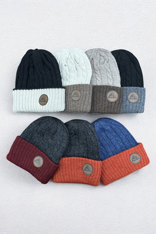 The Reversible Baby Alpaca Cable Beanie