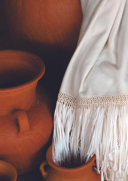 The Silk Macrame Stole
