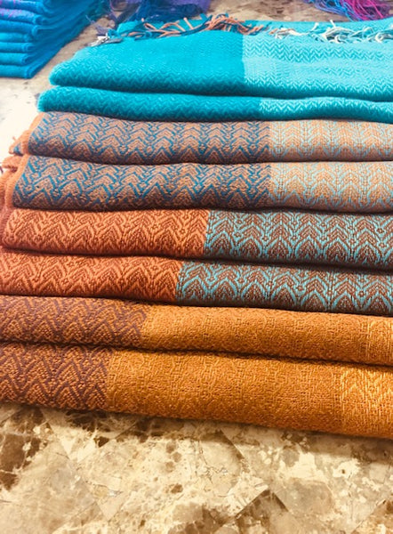 Alpaca and Silk Shawl or Scarf