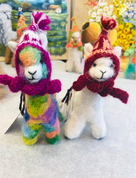Felted Adorable Alpacas