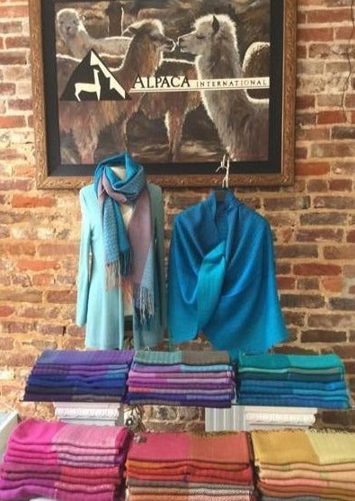Alpaca and Silk Shawl or Scarf