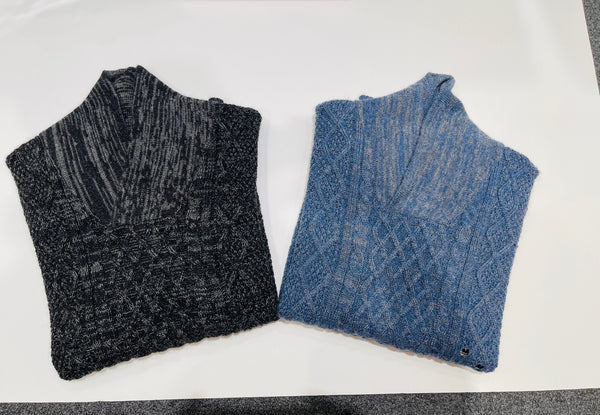 Wide Collar Men's Sweater